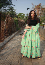 Load image into Gallery viewer, Udan Khatola Skirt And Cape Set
