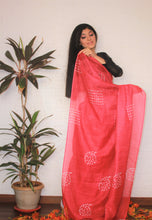 Load image into Gallery viewer, Red Cotton Saree
