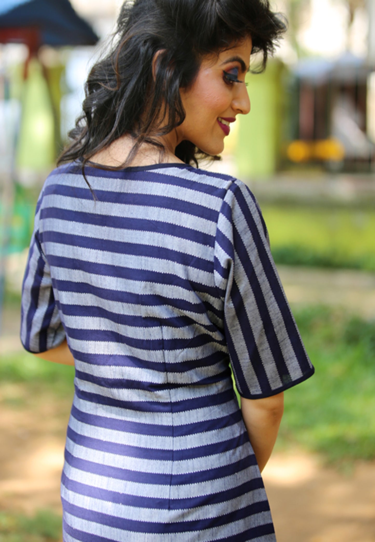 Striped Navy Dress